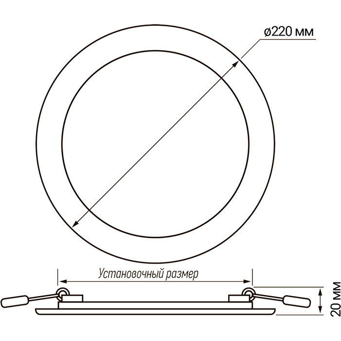 Светильник JazzWay PPL-R 18w 6500K WH IP40 - 5009721A - фото 6