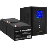..... ИБП + батарея ExeGate SineTower SZ-1500.LCD.AVR.2SH.1C13.USB + 2x DT 1226 (26Ач) (2024) Б/У (EX296812RUS)