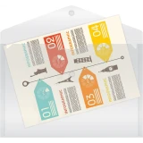 Папка-конверт Бюрократ PK803TCLEAR (-PK803TCLEAR)