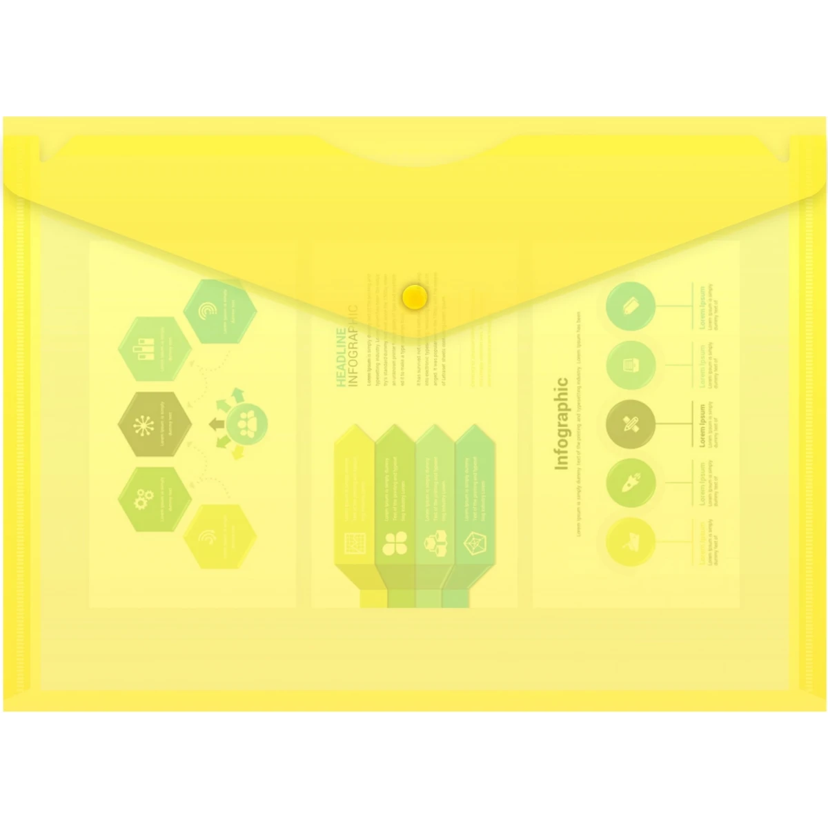 Папка-конверт Бюрократ PK803TYEL - -PK803TYEL - фото 2