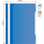 Папка-скоросшиватель Бюрократ PS-K20BLU - -PS-K20BLU - фото 4