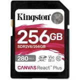 ..... Карта памяти 256Gb SD Kingston Canvas React Plus (SDR2V6/256GB) повреждена упаковка