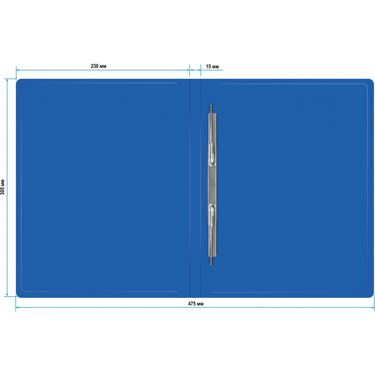 Папка-скоросшиватель Бюрократ PZ05PBLUE - -PZ05PBLUE - фото 4