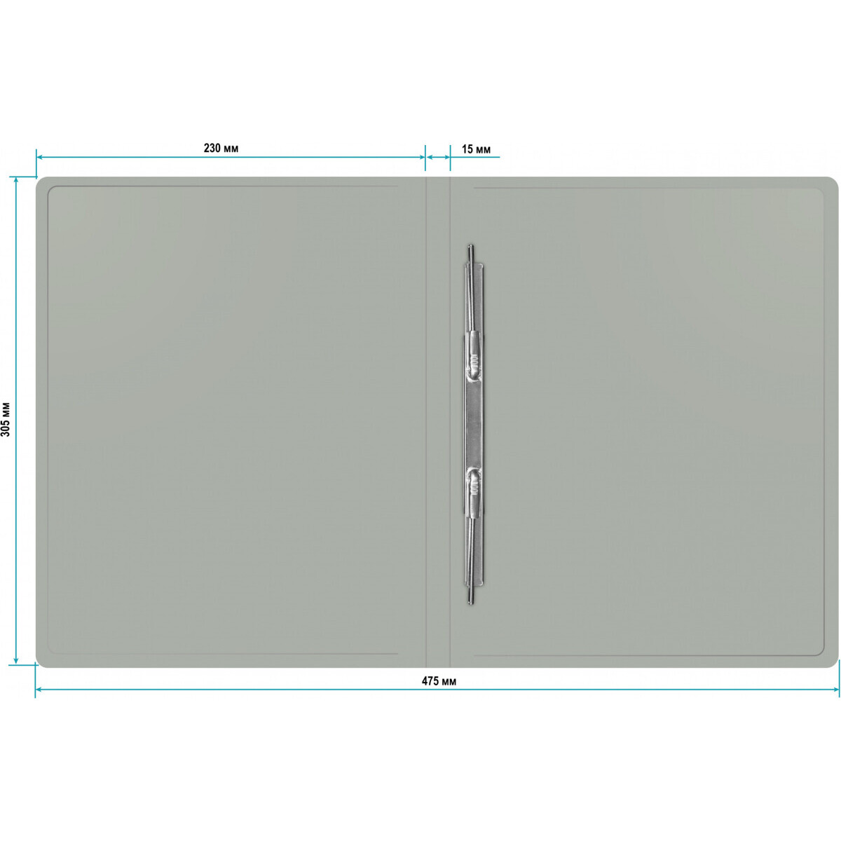 Папка-скоросшиватель Бюрократ PZ05PGREY - -PZ05PGREY - фото 4