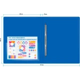 Папка с зажимом Бюрократ PZ07PBLUE (-PZ07PBLUE)