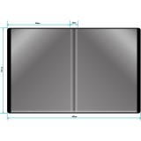 Папка файловая Бюрократ DLV20BBERRY