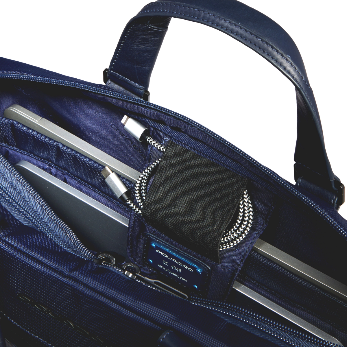Сумка для ноутбука Piquadro Laptop Bag 15.6" in Recycled Fabric Blue (CA6624S136/BLU) - фото 3