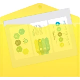 Папка-конверт Бюрократ PK100YEL (-PK100YEL)
