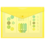 Папка-конверт Бюрократ PK100YEL (-PK100YEL)