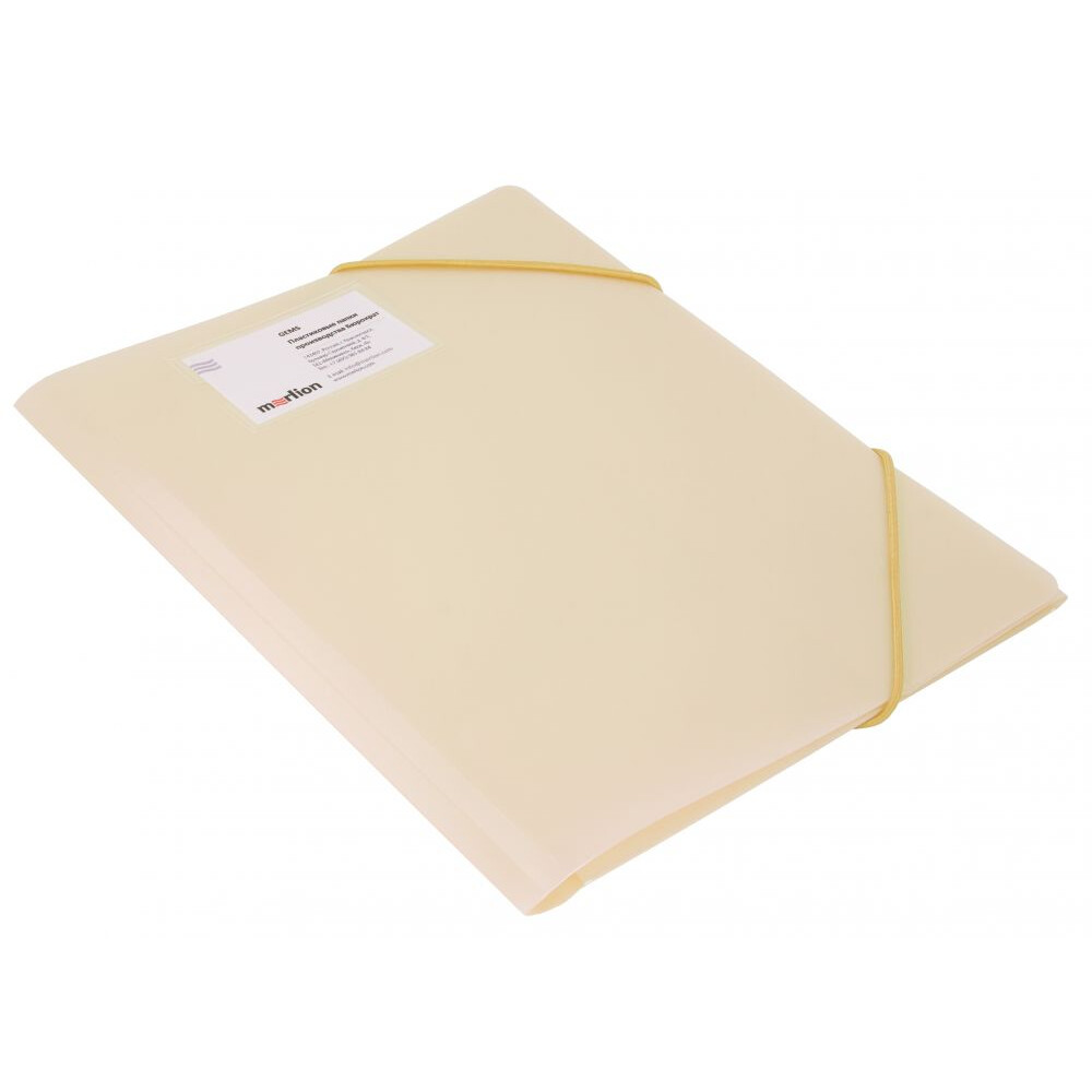 Папка на резинке Бюрократ GEMPR05CREAM