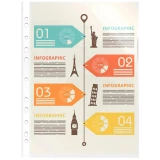 Файл-вкладыш Бюрократ 013GFLUX (100 шт.)