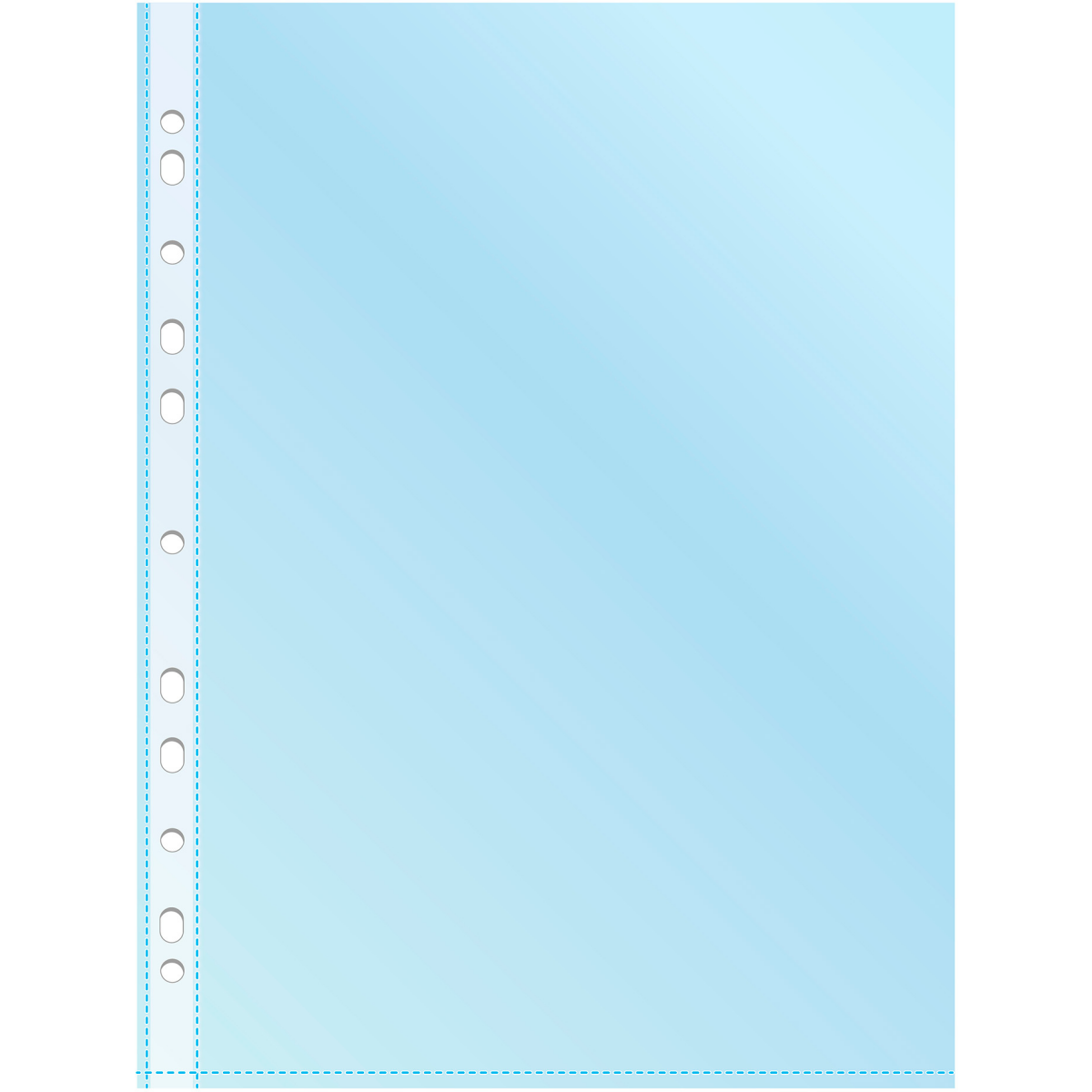 Файл-вкладыш Бюрократ 013BLUE (50 шт.) - -013ЬLUE - фото 3