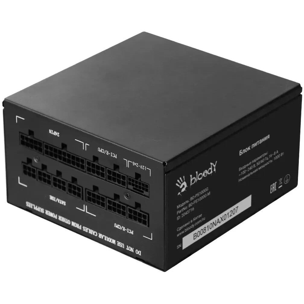 Блок питания 1000W Bloody BD-PS1000G - BD-PS1000G-M - фото 6