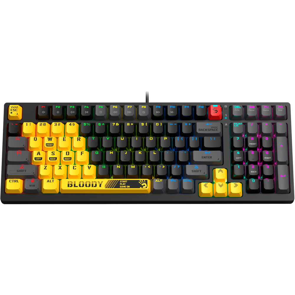 Клавиатура Bloody S98 Sports Lime Plus - фото 6