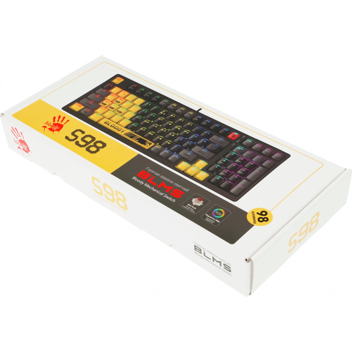 Клавиатура Bloody S98 Sports Lime Plus - фото 18