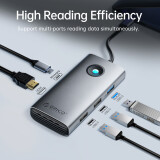 Док-станция Orico Type-C 5-in-1 5Gbps Multifunction Docking Station Gray (ORICO-PW11-5P-GY-EP)