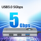 Док-станция Orico Type-C 5-in-1 5Gbps Multifunction Docking Station Gray (ORICO-PW11-5P-GY-EP)