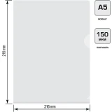Папка-уголок Бюрократ EE310/1CLEARA5 (-EE310/1CLEARA5)