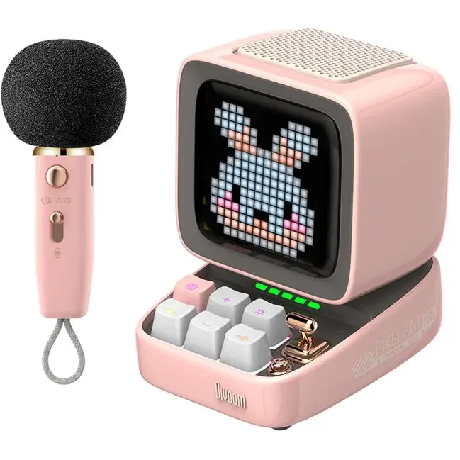 Портативная акустика Divoom Ditoo-5M Pink - 90100058250