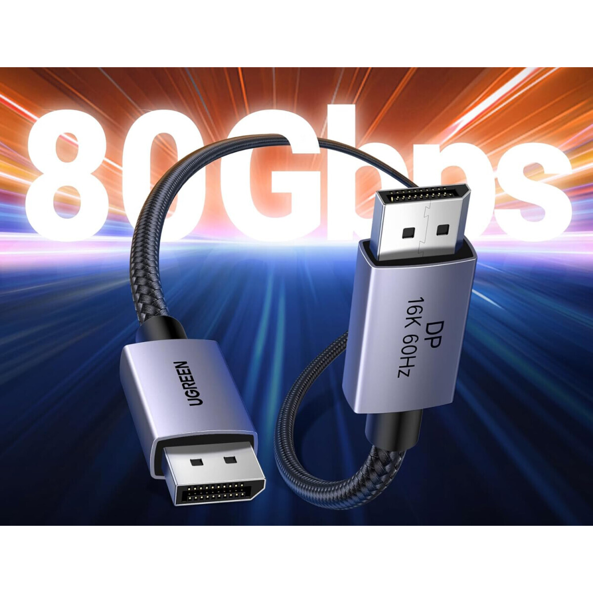 Кабель DisplayPort - DisplayPort, 1м, UGREEN DP131 - 55567 - фото 2