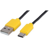 Кабель USB - USB Type-C, 1м, Гарнизон GCC-USB2-AMCM-1M-BY