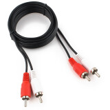 Кабель 2x RCA (M) - 2x RCA (M), 1.8м, Cablexpert CCA-2R2R-1.8M-N