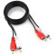 Кабель 2x RCA (M) - 2x RCA (M), 1.8м, Cablexpert CCA-2R2R-1.8M-N - фото 2