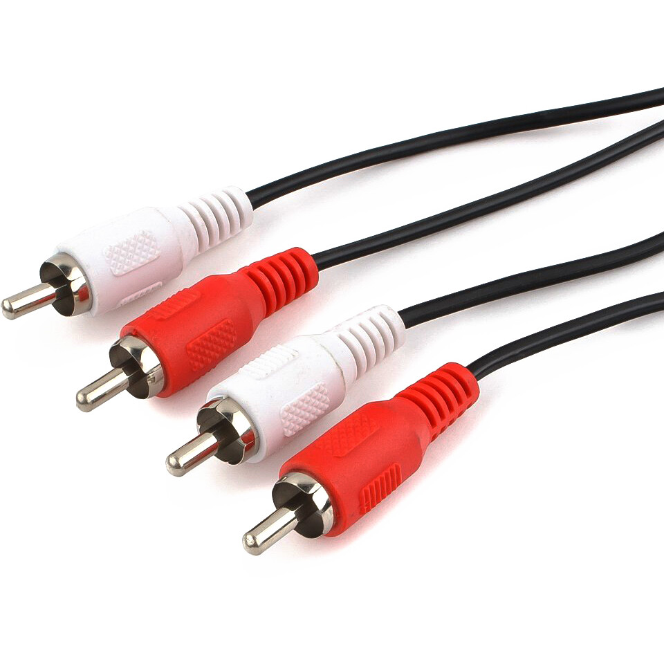 Кабель 2x RCA (M) - 2x RCA (M), 10м, Cablexpert CCA-2R2R-10M-N