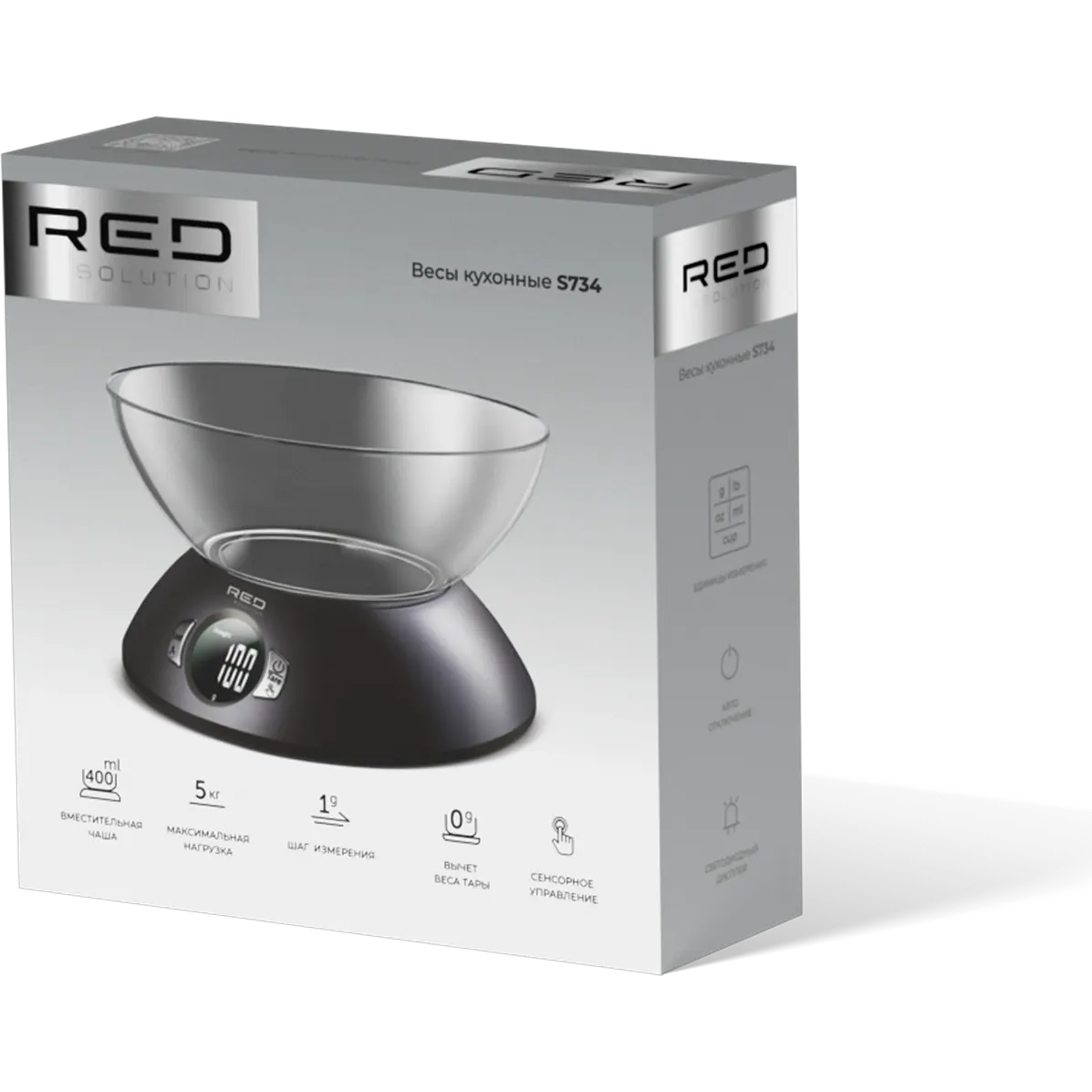 Кухонные весы Red Solution S734 Black - фото 7