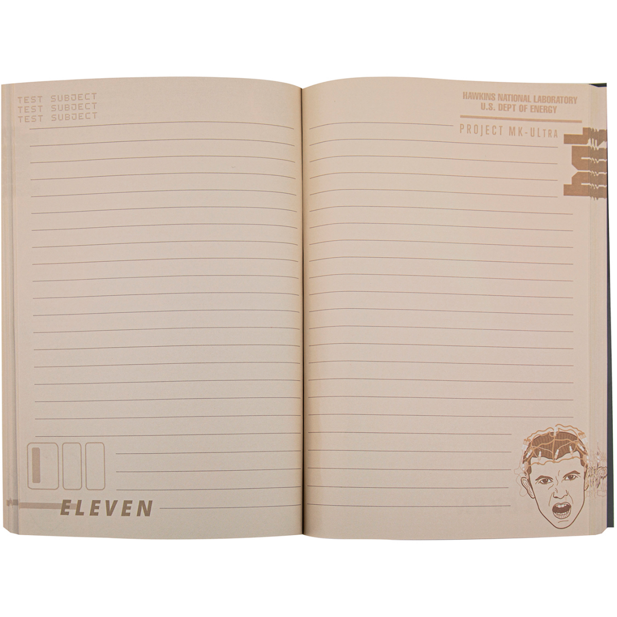 Блокнот Cinereplicas Очень странные дела Одиннадцать (мягкая обложка) - 4895205617490 - фото 3