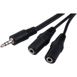 Разветвитель 3.5 Jack (M) - 2x 3.5 Jack (F), 5м, Cablexpert CCA-415-5M-N