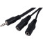 Разветвитель 3.5 Jack (M) - 2x 3.5 Jack (F), 5м, Cablexpert CCA-415-5M-N