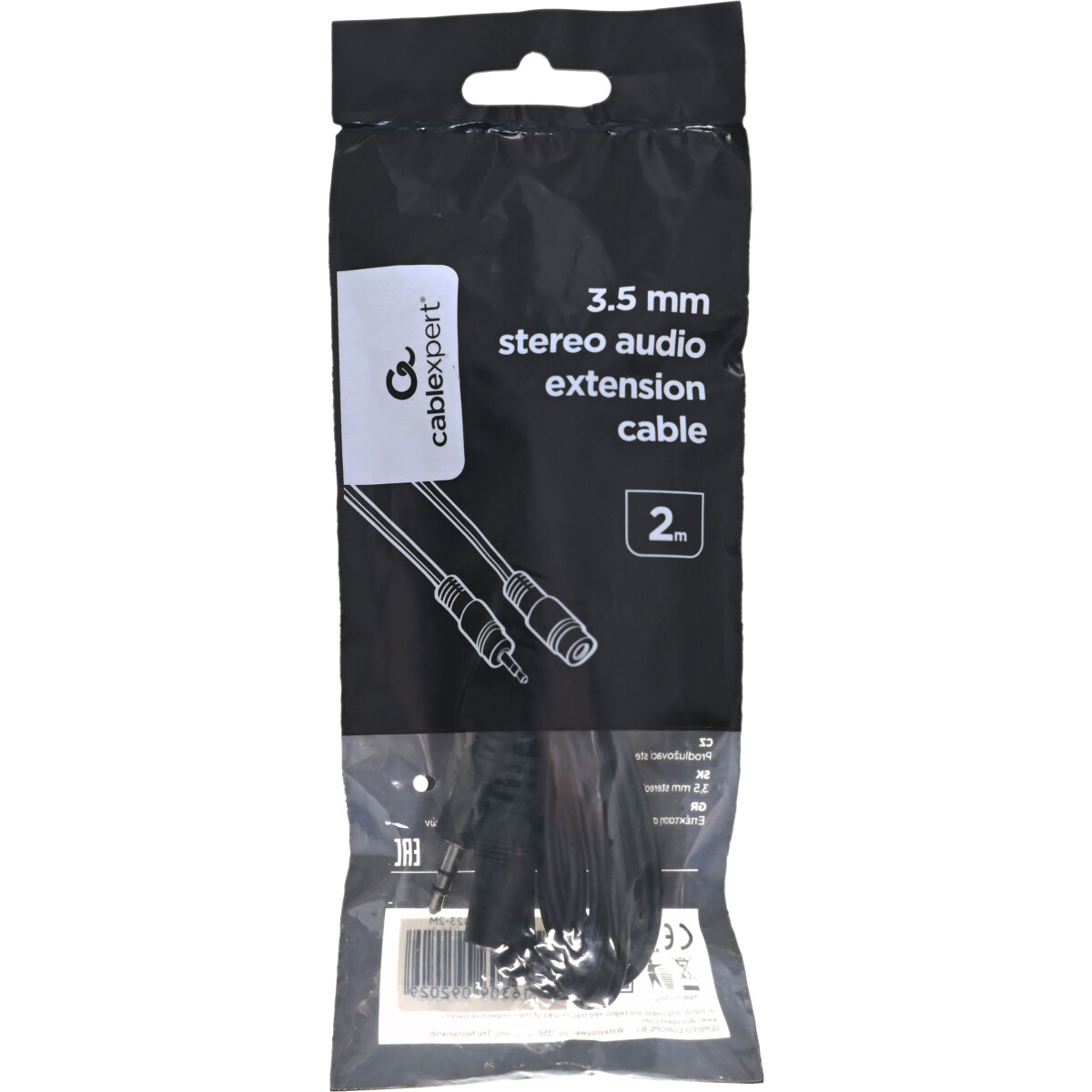 Кабель удлинительный 3.5 Jack (M) - 3.5 Jack (F), 2м, Cablexpert CCA-423-2M-N - фото 3