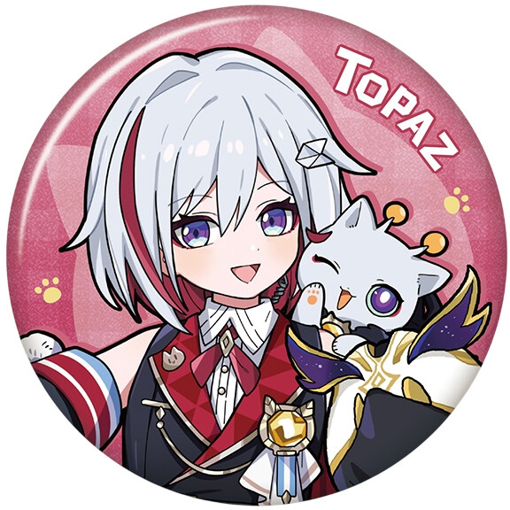 Значок miHoYo Honkai Topaz Tiny Cat Series (6942421142188)