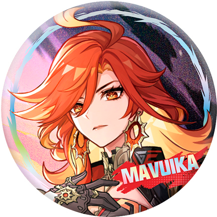 Значок miHoYo Genshin Impact Mavuika Character (Version B) (6942421156147)