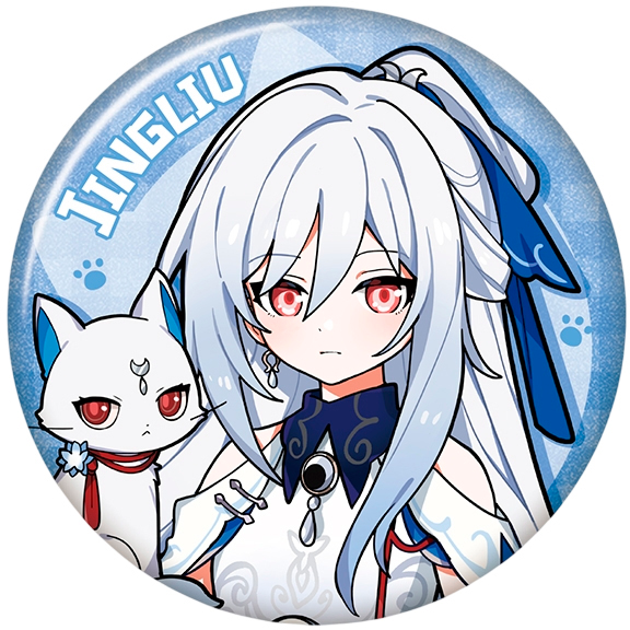 Значок miHoYo Honkai Jingliu Tiny Cat Series (6942421142171)