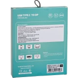 Кабель USB Type-C - DisplayPort, 3м, VCOM CU422MCV-3M