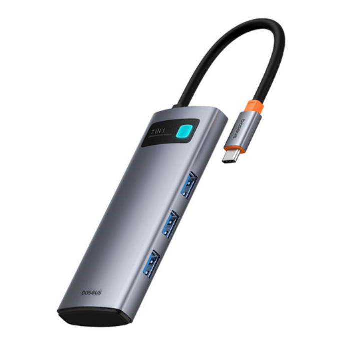 Док-станция Baseus Joystar 7 in 1 USB-C Hub - B00030708811-00