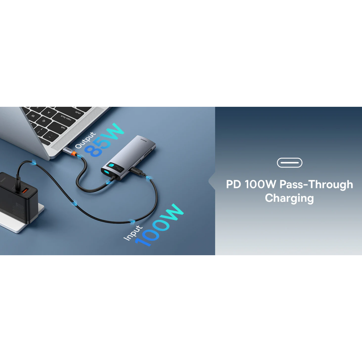 Док-станция Baseus Joystar 7 in 1 USB-C Hub - B00030708811-00 - фото 8