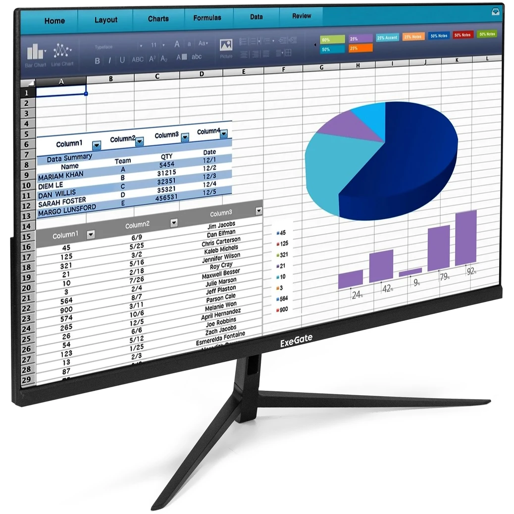 Монитор ExeGate 24" SuperView EH2407 - EX298353RUS - фото 2