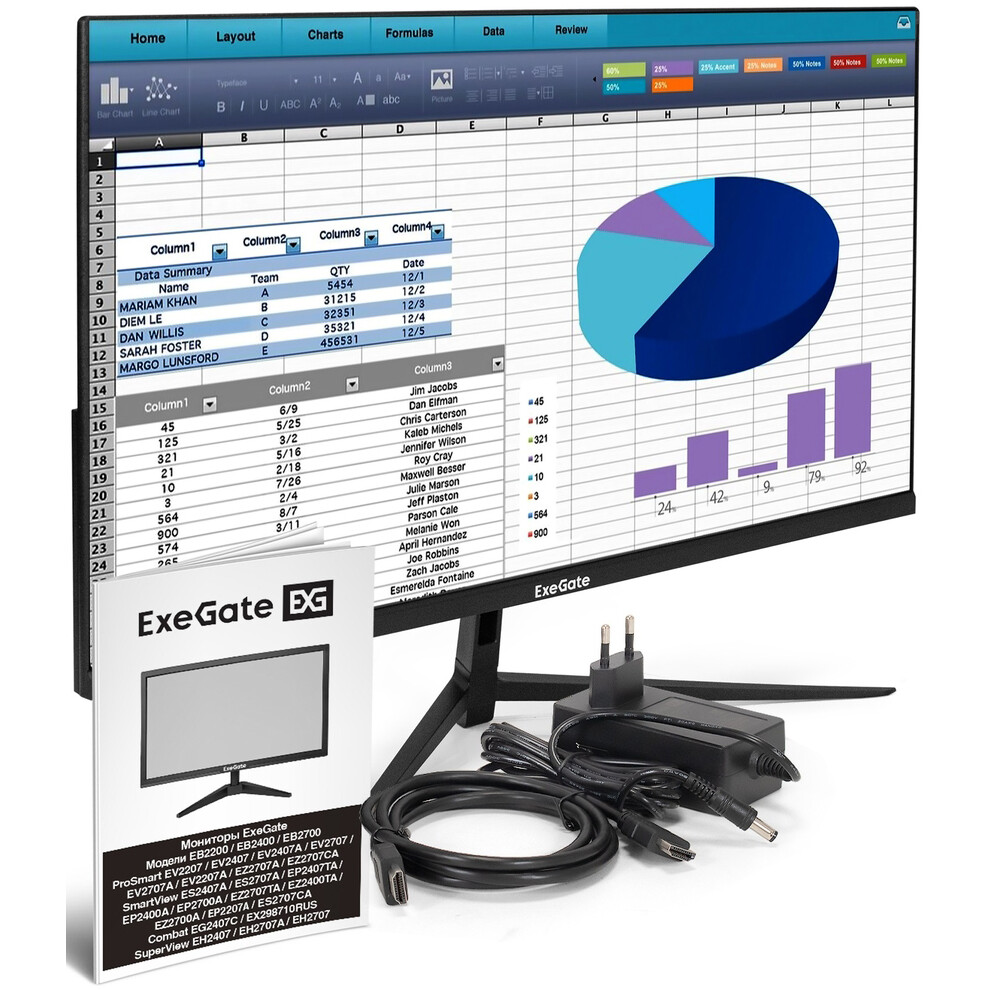 Монитор ExeGate 24" SuperView EH2407 - EX298353RUS - фото 8