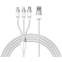 Кабель USB - microUSB/USB Type-C/Lightning, 1.2м, Baseus CAXS000002