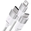 Кабель USB - microUSB/USB Type-C/Lightning, 1.2м, Baseus CAXS000002 - фото 2