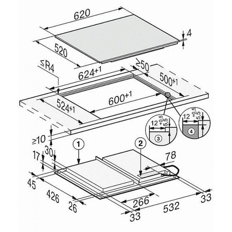 Индукционная варочная панель Miele KM 7667 FL - фото 3