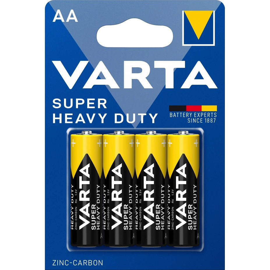 Батарейка Varta Super Heavy Duty (AA, 4 шт.) - 4008496556267