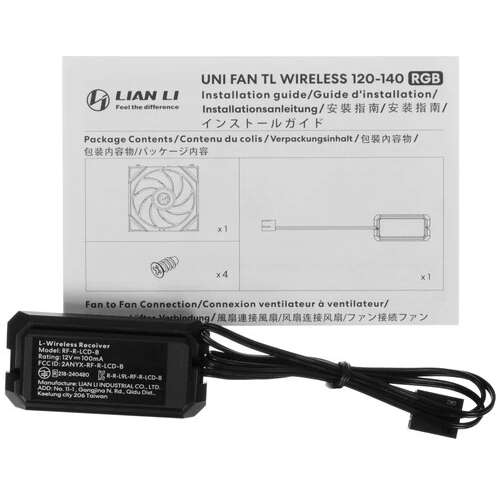 Вентилятор для корпуса Lian Li UNI Fan TL Wireless ARGB 120 Black - G99.12TL1W1B.R0 - фото 5