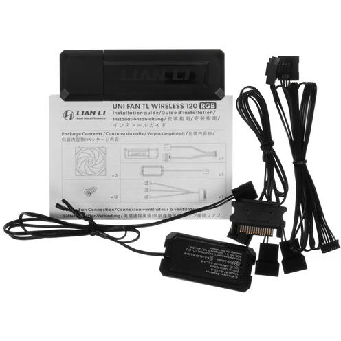 Вентилятор для корпуса Lian Li UNI Fan TL Wireless ARGB 120 Black (3 шт.) - G99.12TL1W3B.R0 - фото 7