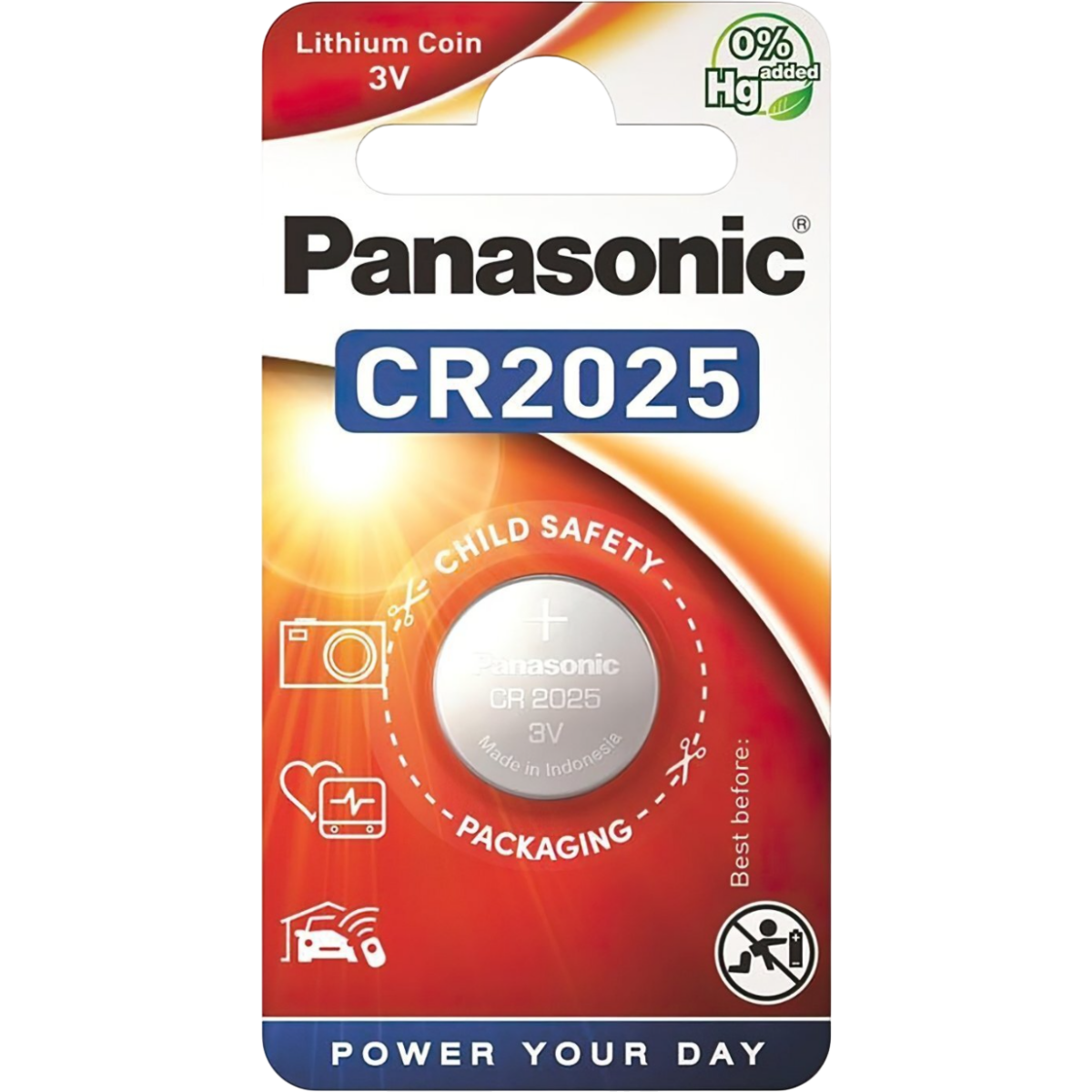 Батарейка Panasonic Luthium Power (CR2025, 1 шт.) - CR-2025EL/1B