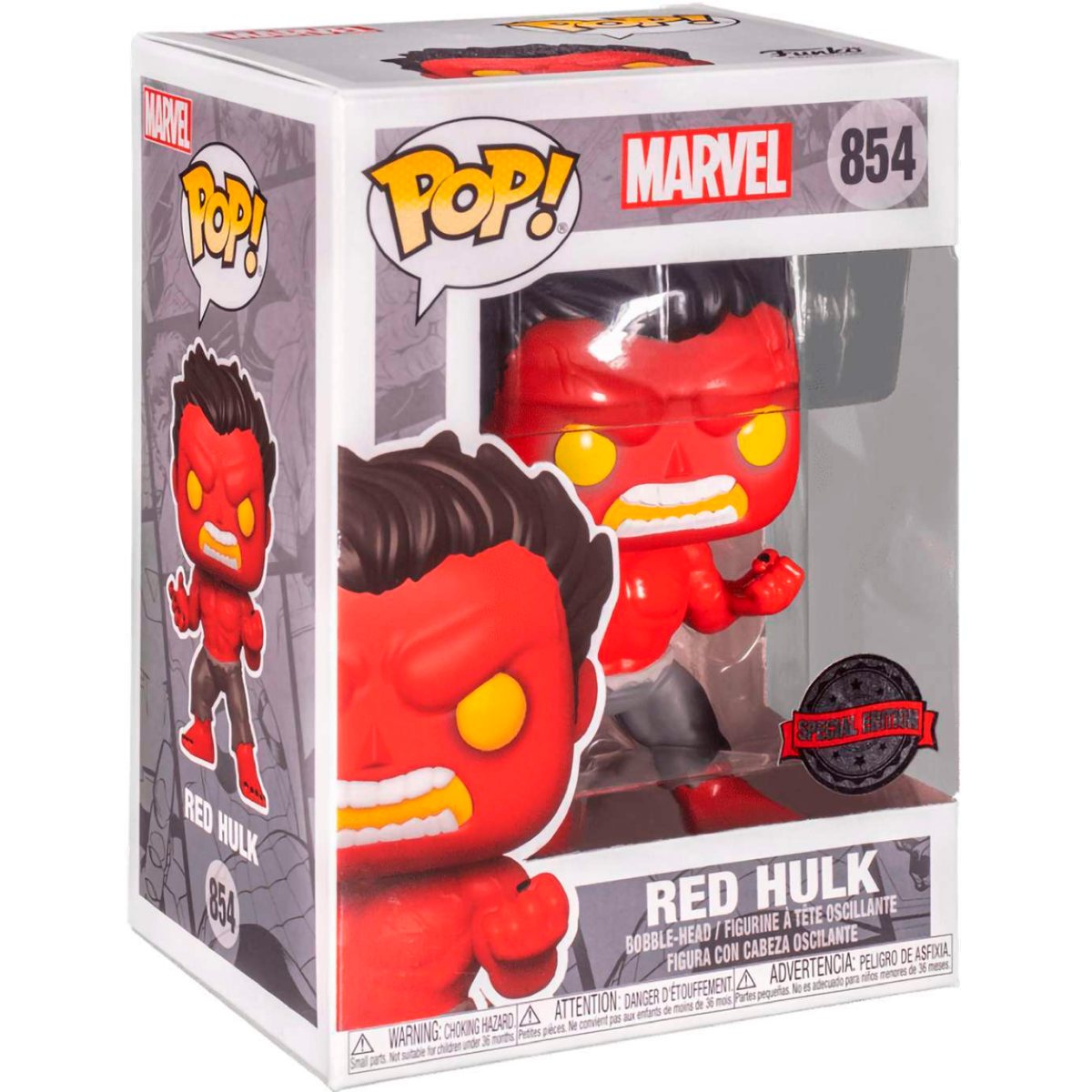 Фигурка Funko POP! Bobble Marvel Hulk Red Hulk - 55084 - фото 2