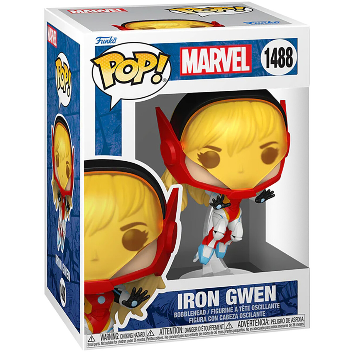 Фигурка Funko POP! Marvel Bobble Spider-Gwen Gwenverse Iron Gwen - 83726 - фото 2